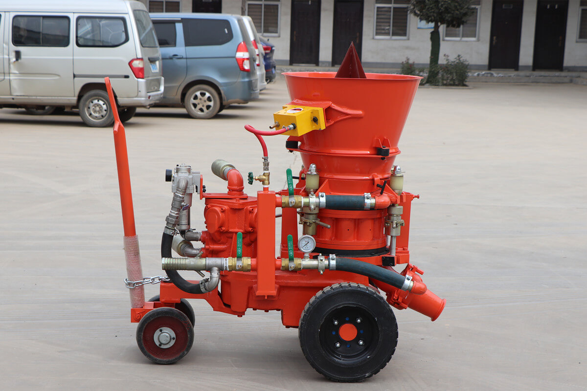 EAF refractory repair gunning machine