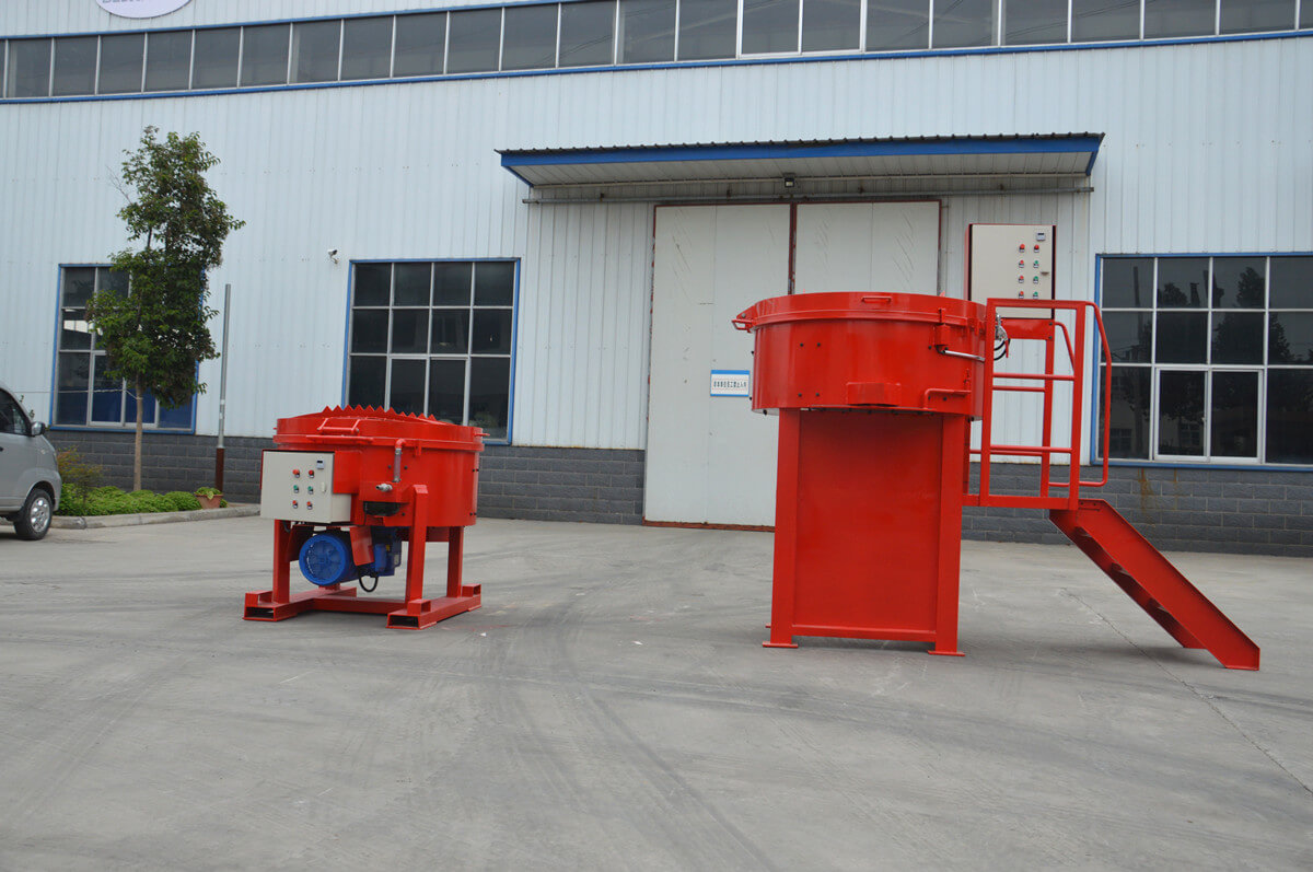 castable refractory pan mixer for cement plants