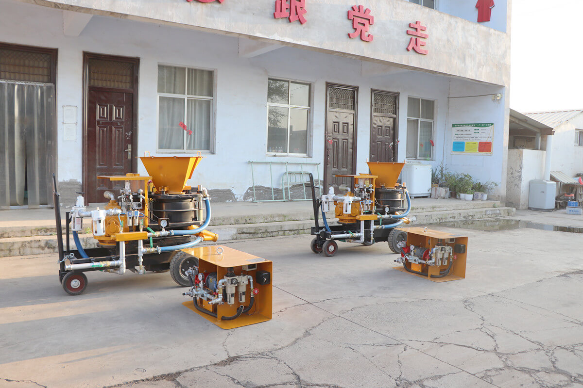 dry mix shotcrete machine with dosing system