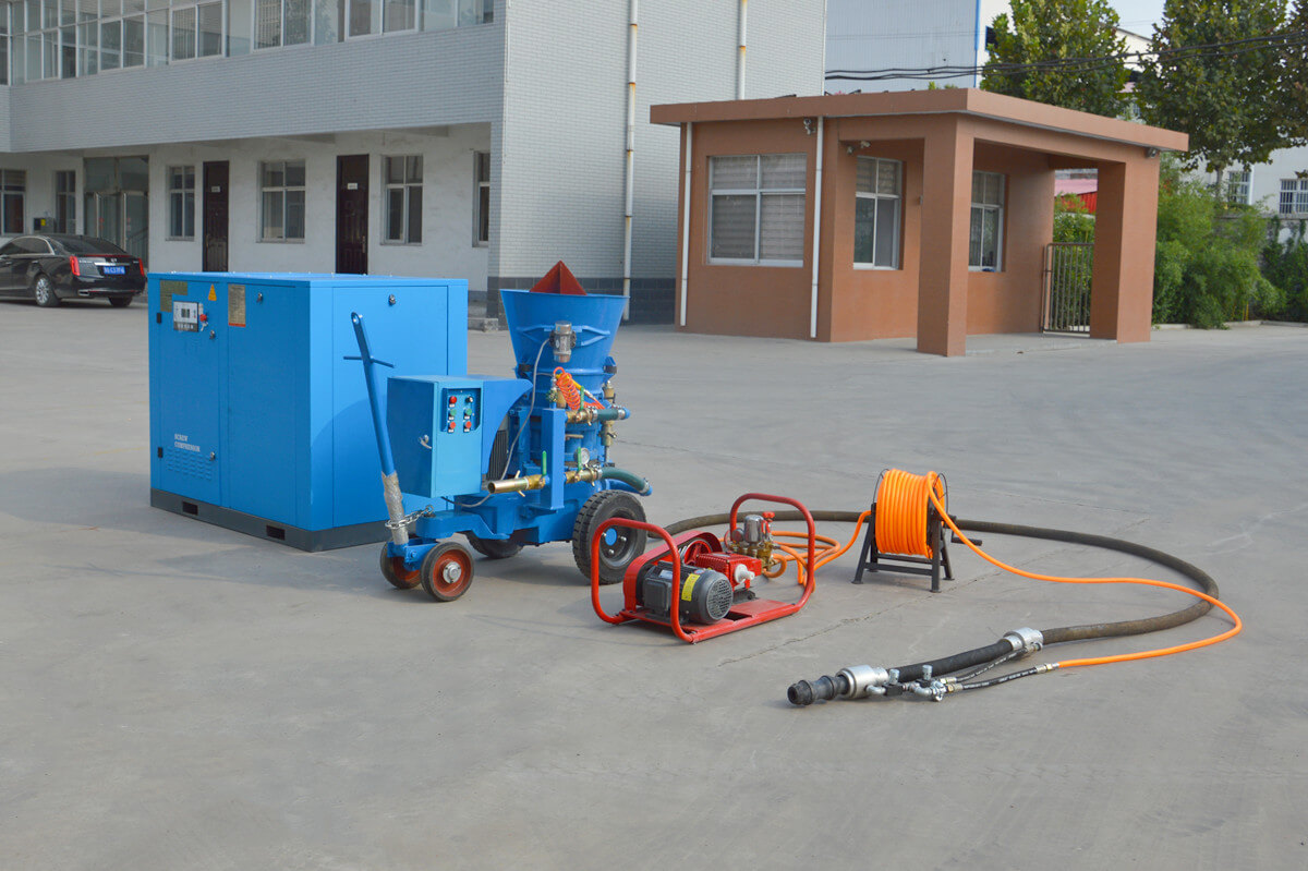 gunning machine for EAF refractory repair