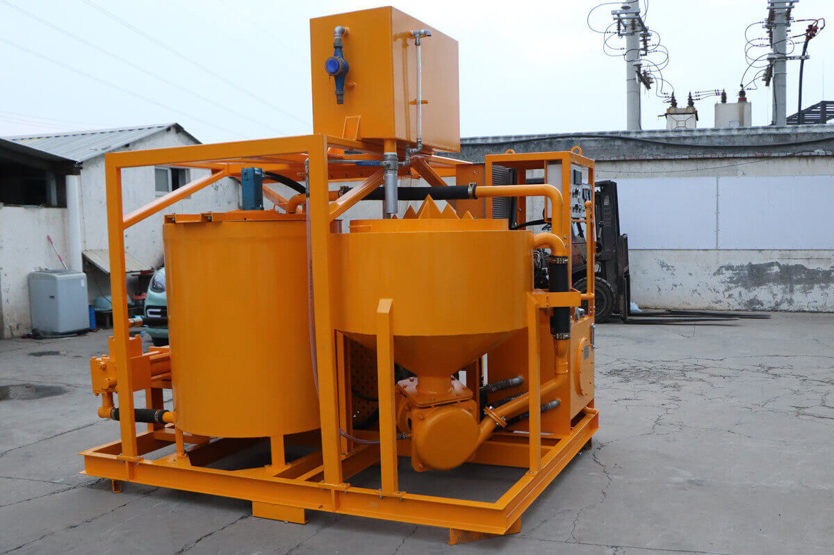 Grout plant for ground anchoring