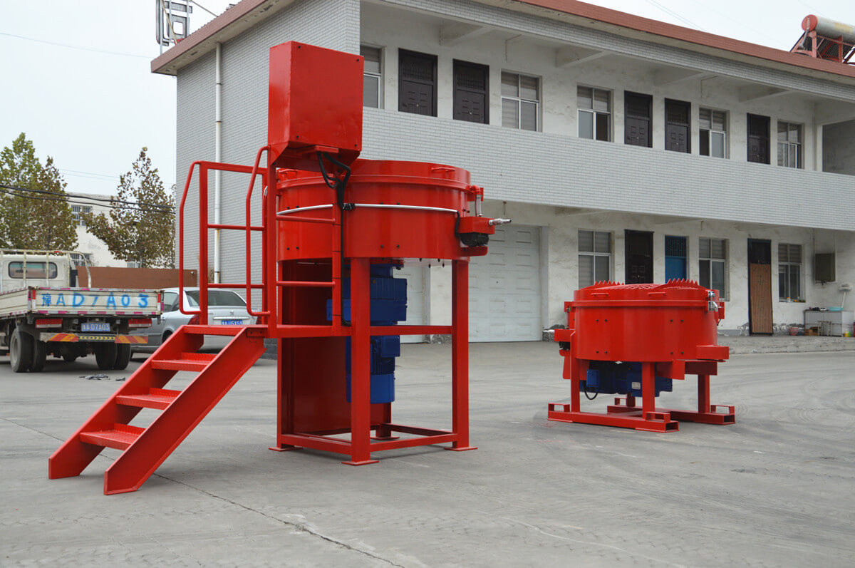 refractory castable pan mixer for cement plants