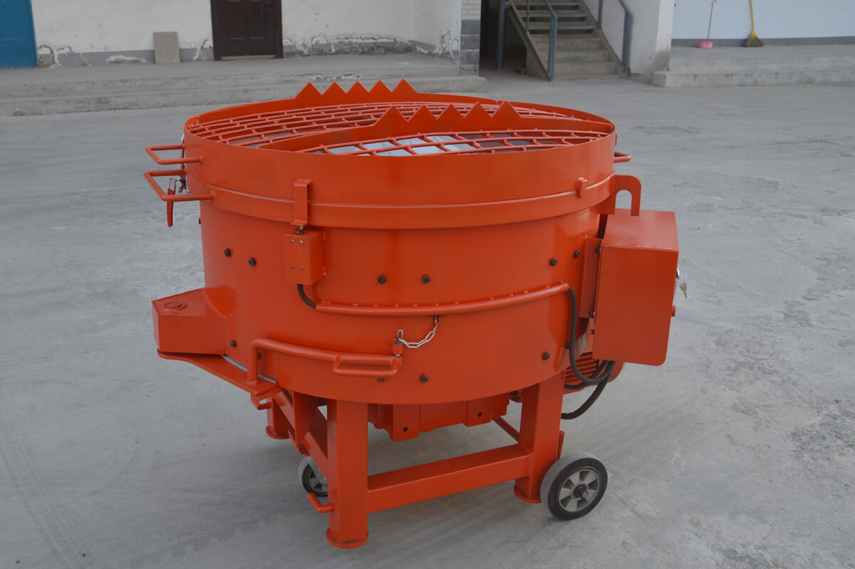 refractory concrete pan mixer