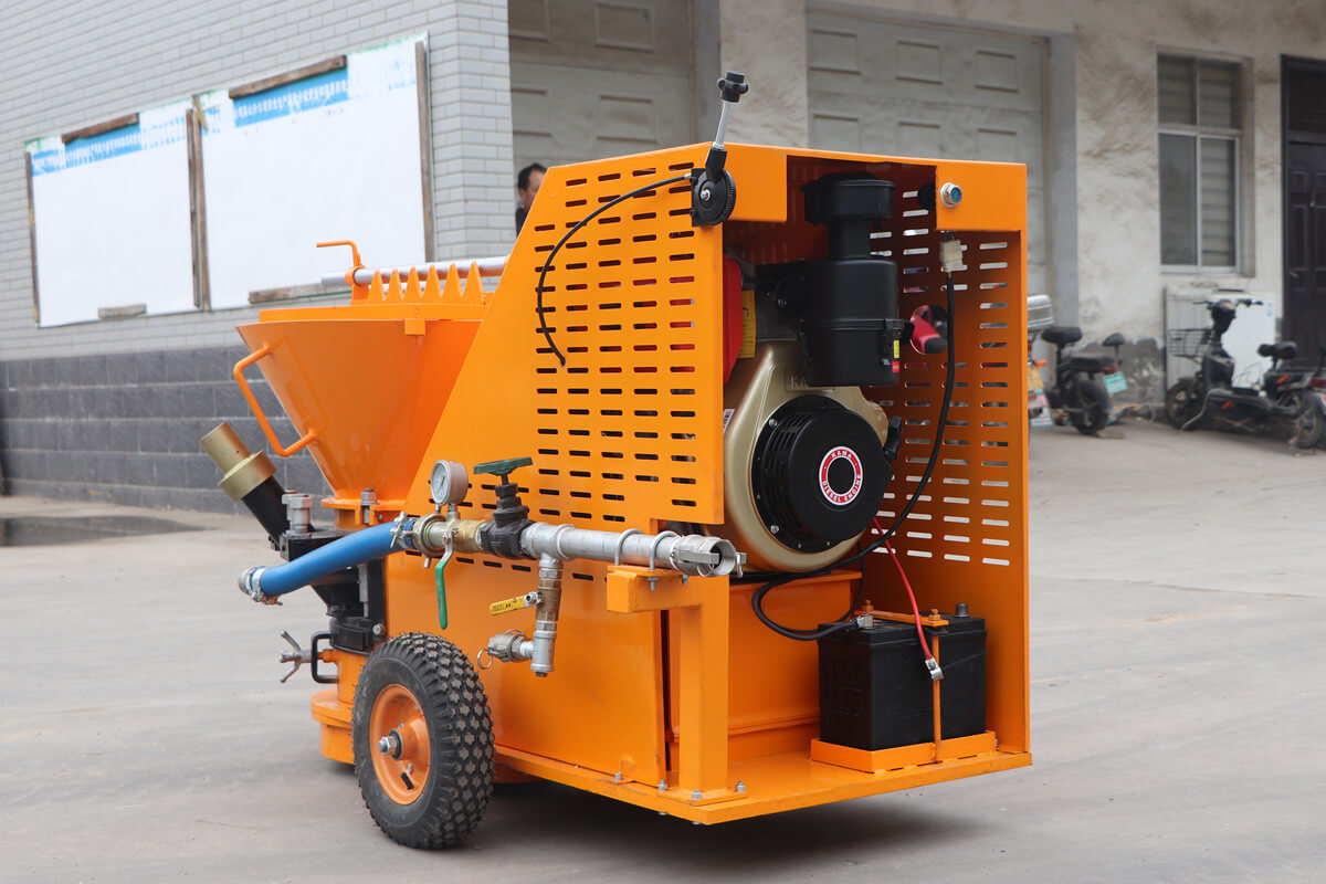 Diesel  refractory gunning machine