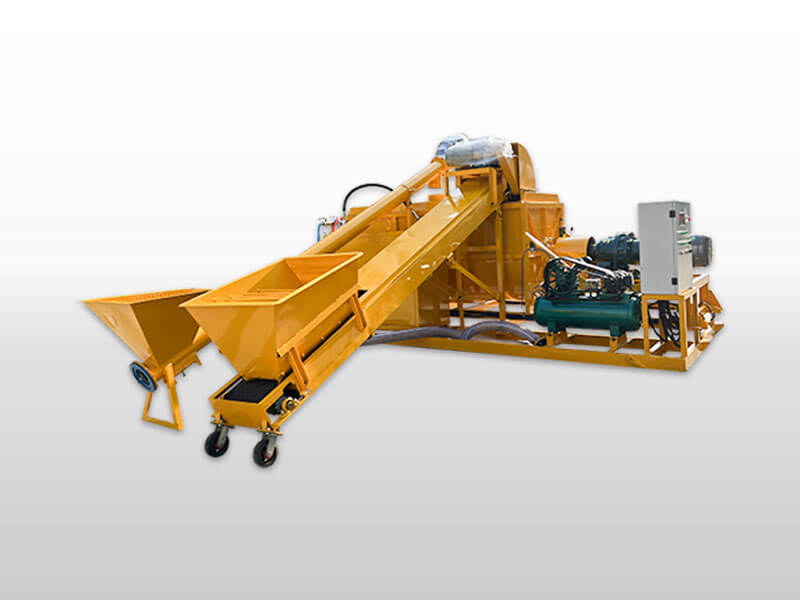 foam concrete mixer with pump