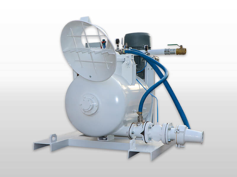 pneumatic refractory mortar mixing and conveying unit