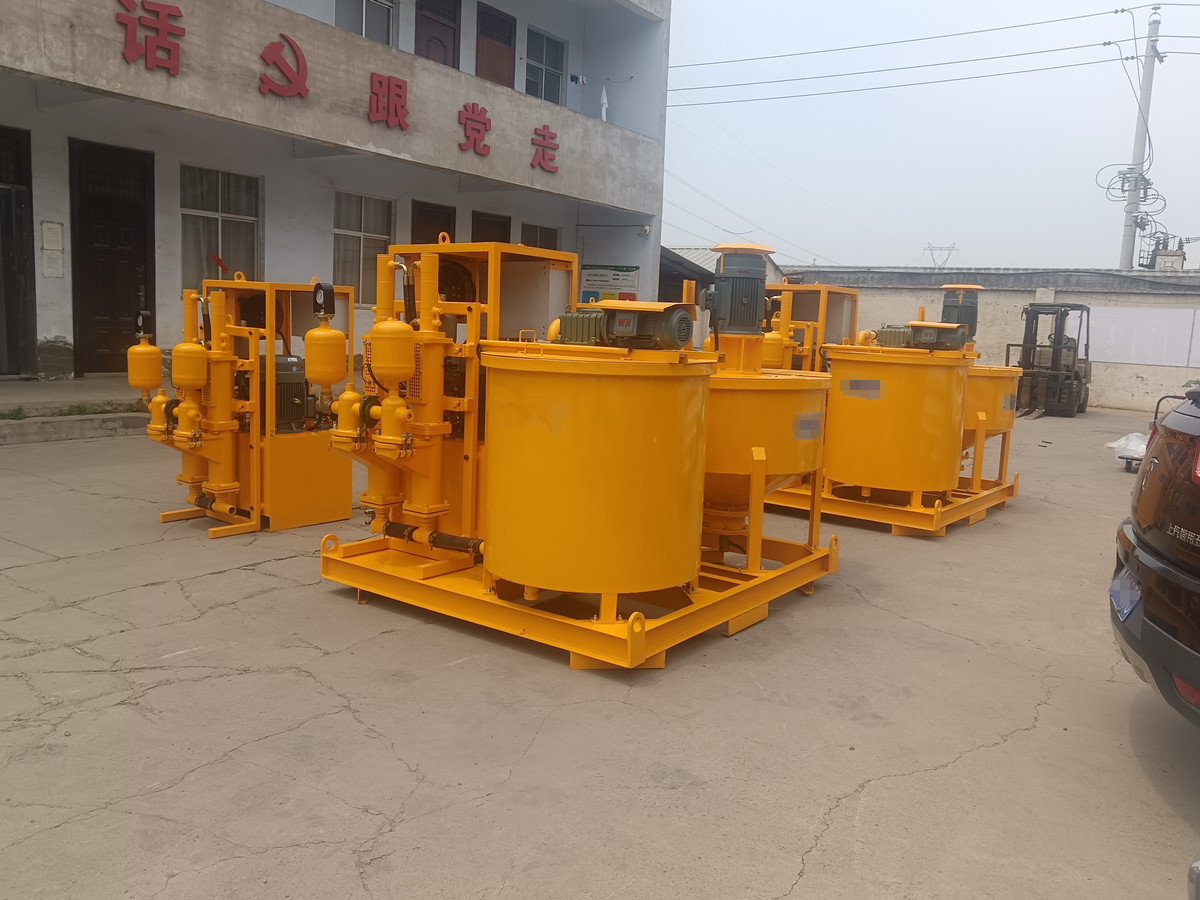 High pressure electric cement grout plant