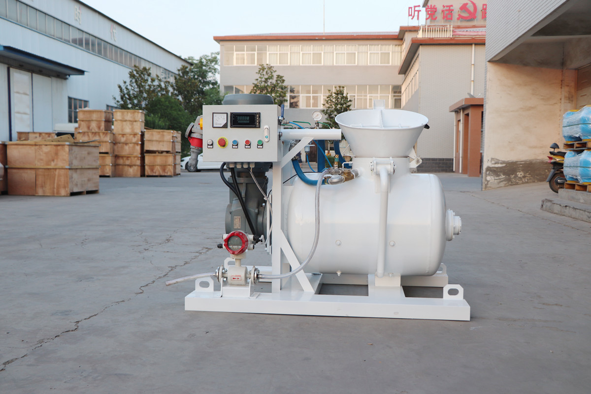 mortar mixing and conveying unit