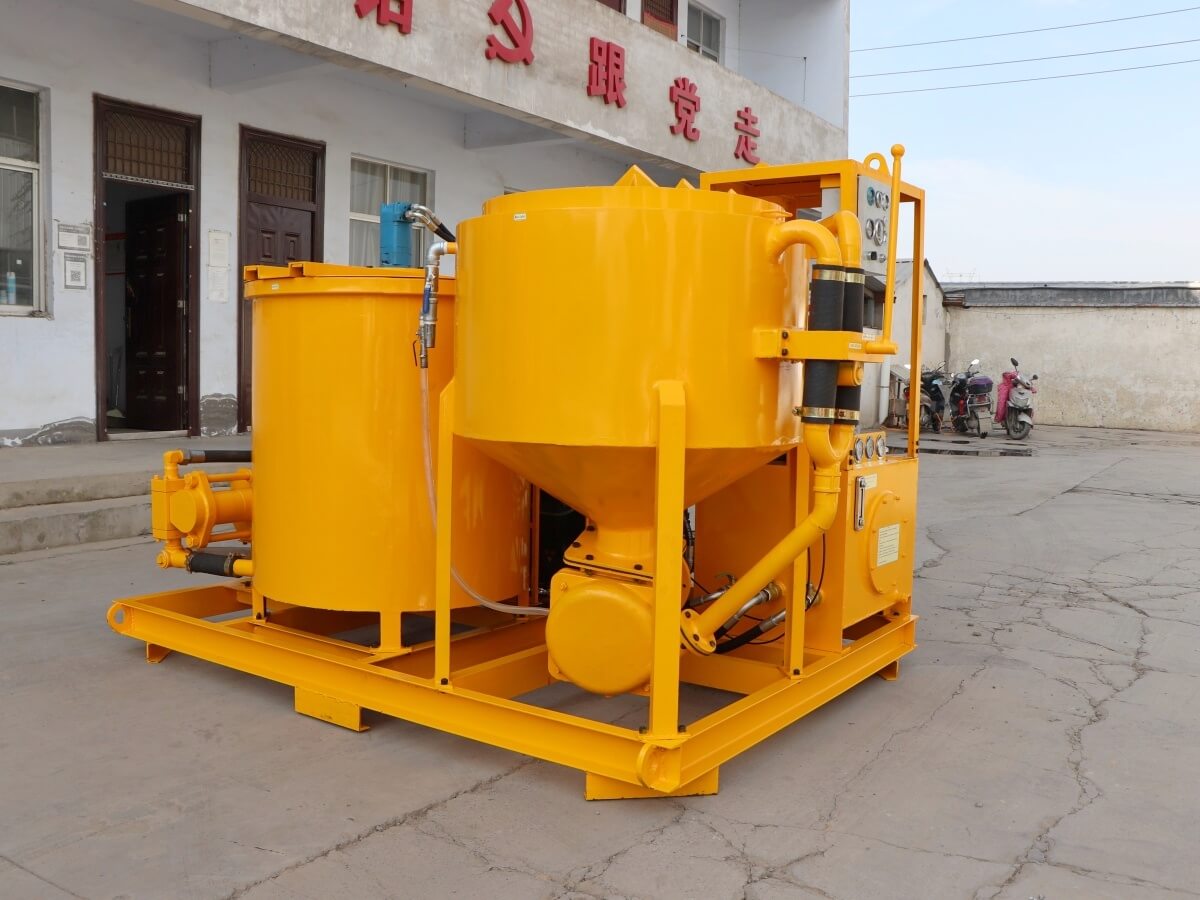 Jet grouting plant for foundation grouting