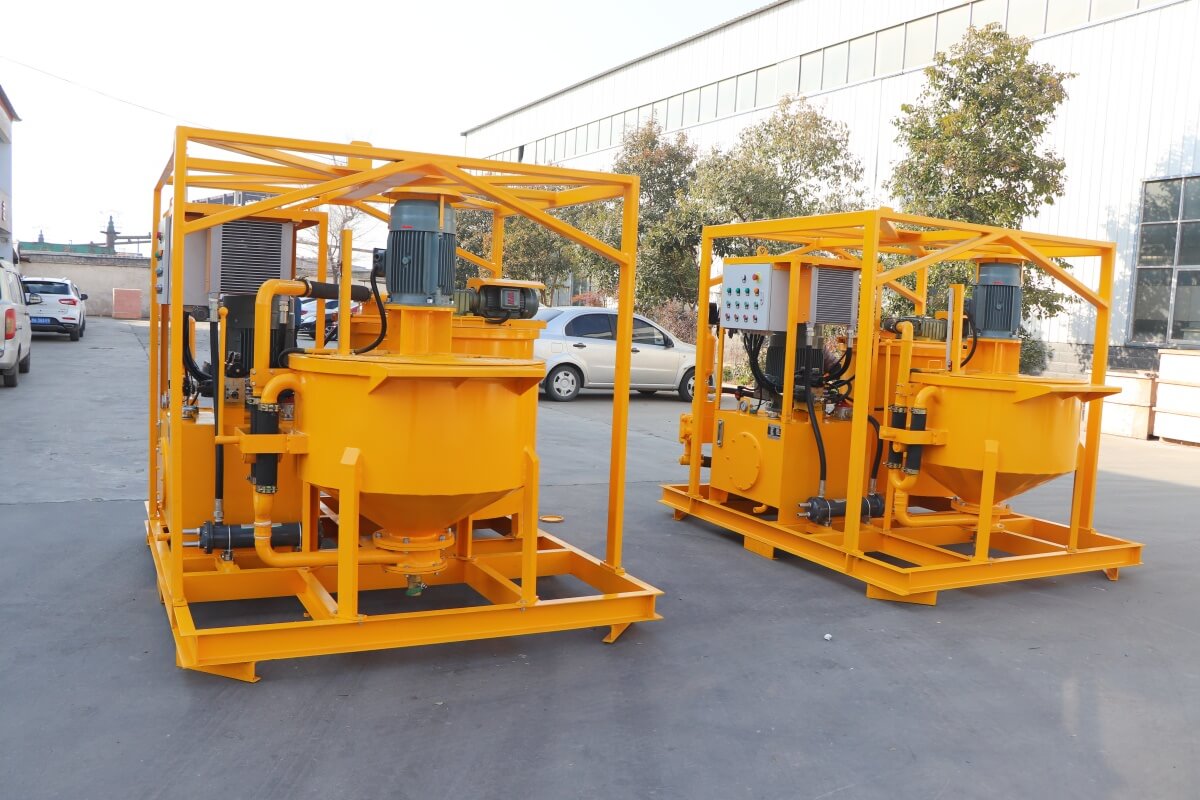 Cement grouting station equipment